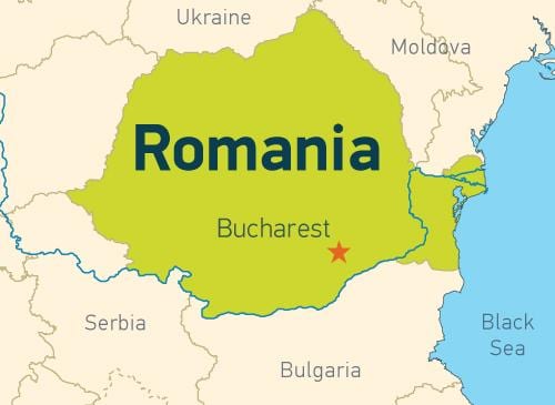 bukarešta na zemljevidu