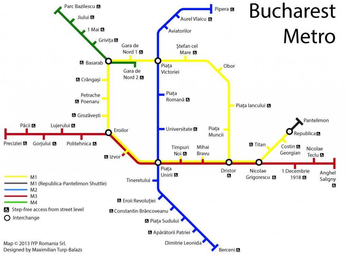 Zemljevid bukarešti javni prevoz 