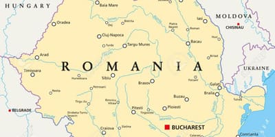 Zemljevid bukarešta romunija