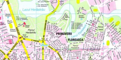 Bukarešta ogled mesta zemljevid