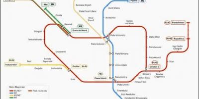 Zemljevid bukarešti avtobus 