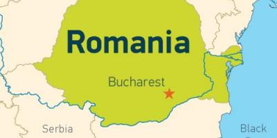 Bukarešta na zemljevidu