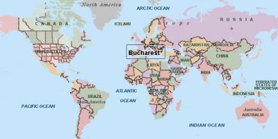 Zemljevid bukarešta svet 