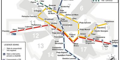Metro zemljevid bucuresti