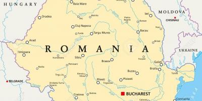 Prestolnica romunije zemljevid